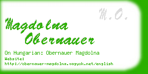 magdolna obernauer business card